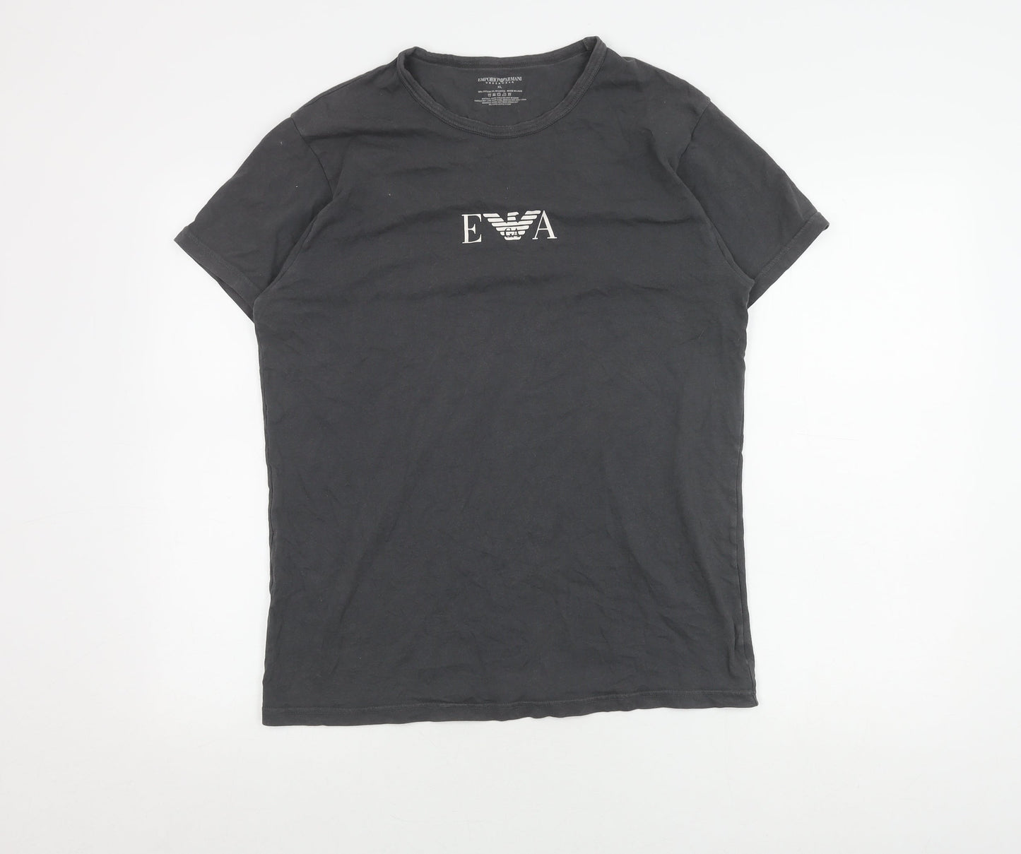 Emporio Armani Men’s Black XL Logo T-Shirt
