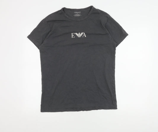 Emporio Armani Men’s Black XL Logo T-Shirt