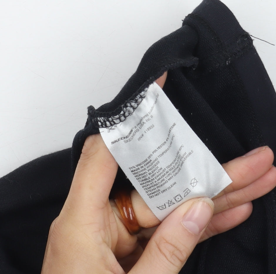 Skechers Women's Black Short Sleeve T-Shirt, Size S