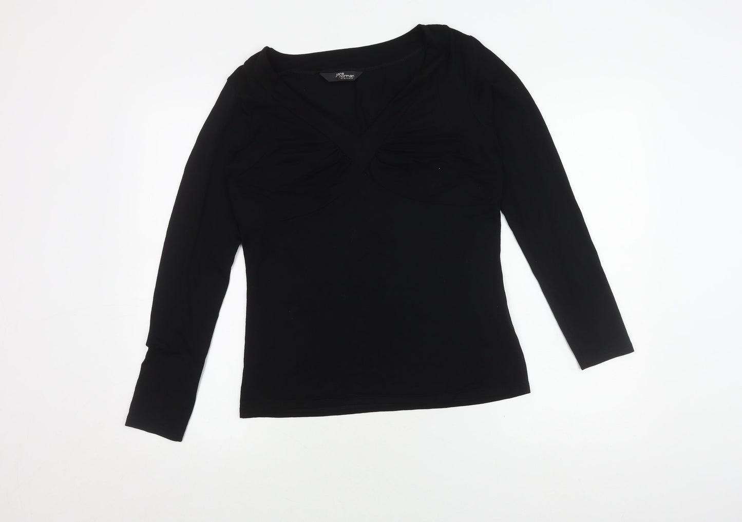 Jane Norman Women's Black Long Sleeve Top Size 14