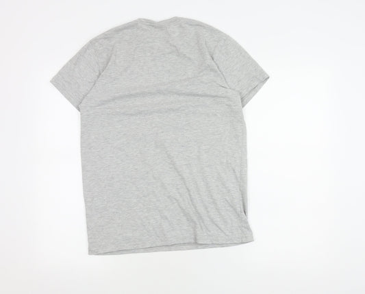 Disney Men's Grey Mickey Mouse Graphic T-Shirt Medium