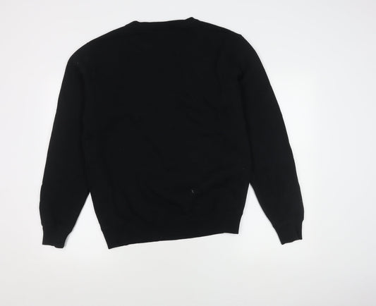 Ellesse Black Unisex Sweatshirt Size 12 Pullover Logo