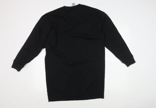 Adidas Black Logo Long Sleeve Dress XS