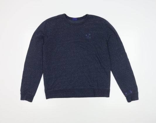 Champion Unisex Blue Pullover Sweatshirt M