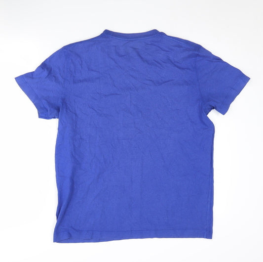 Timberland Men's Blue M T-Shirt, Regular Fit