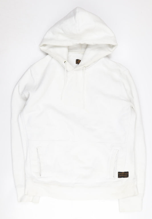 Levi's Men's White Pullover Hoodie M - Skateboard Style