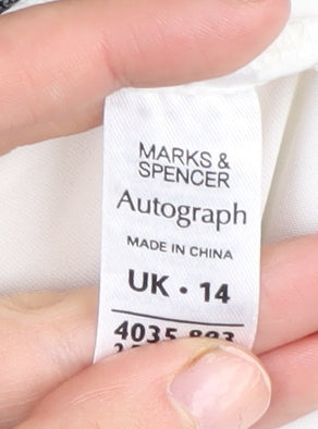 Marks and Spencer Women's Floral Silk Camisole - Size 14