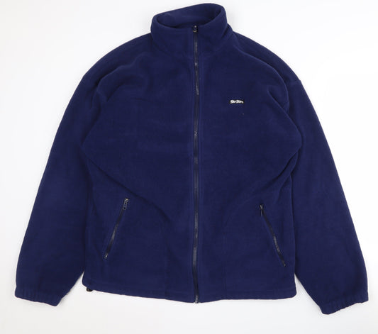 Peter Storm Men's Blue Fleece L Zip Jacket, Waterproof L