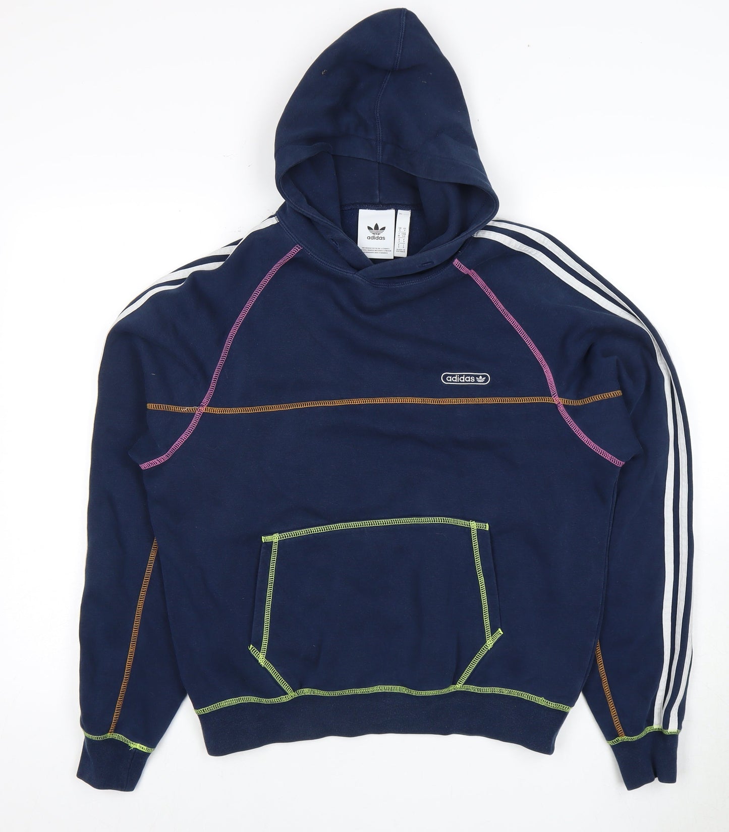 Adidas Blue Unisex Hoodie S - Logo, Comfortable Fit