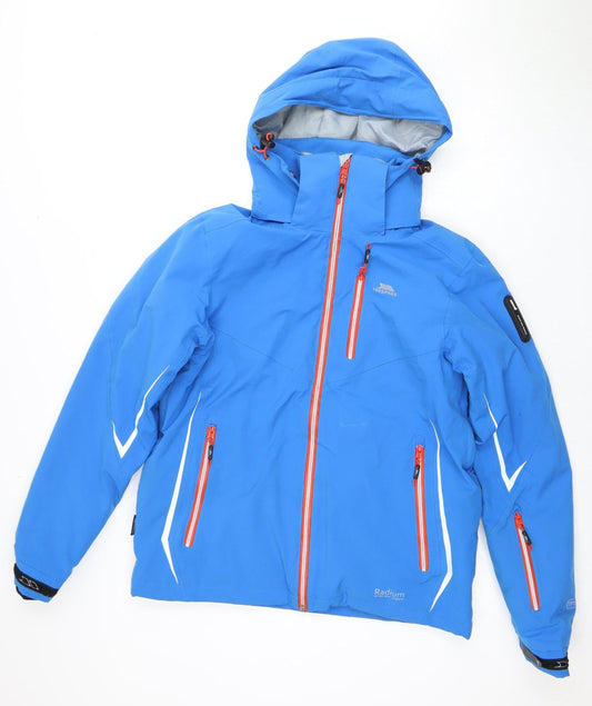 Trespass Men's Blue Waterproof Hooded Jacket 3XS