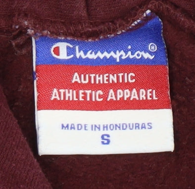 Champion Red Pullover Hoodie S Men's College Style