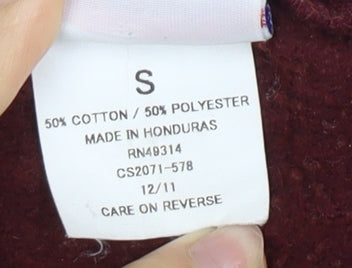 Champion Red Pullover Hoodie S Men's College Style