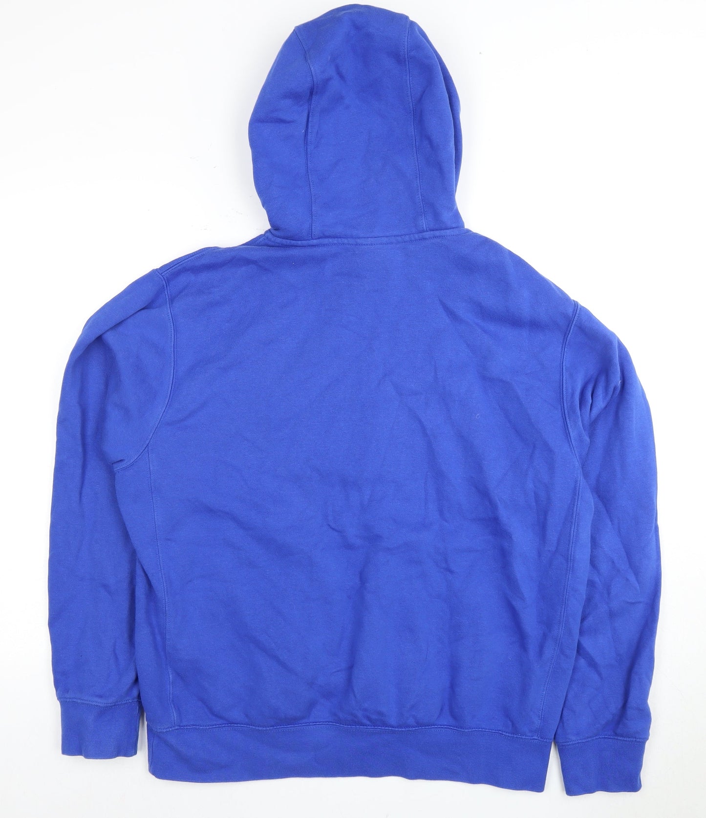 Nike Men's Blue Pullover Hoodie Size M with Logo