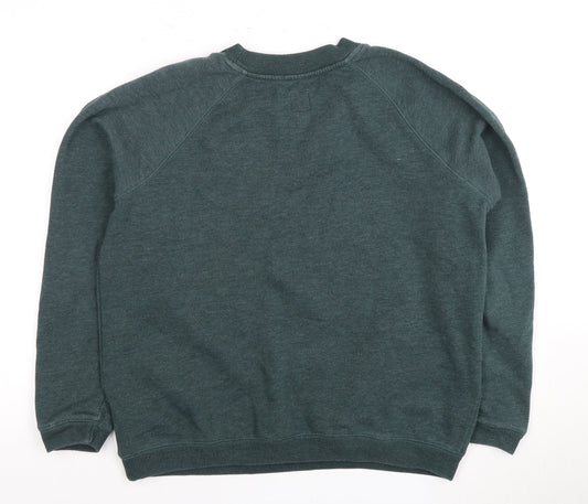 Jack Wills Women’s Green Pullover Sweatshirt Size 14