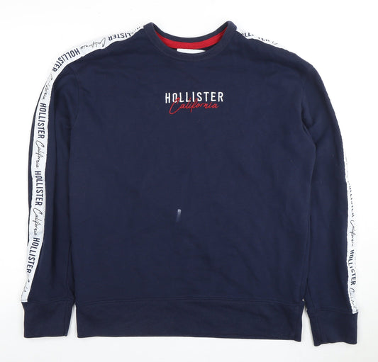 Hollister Men's Blue Medium Pullover Sweatshirt