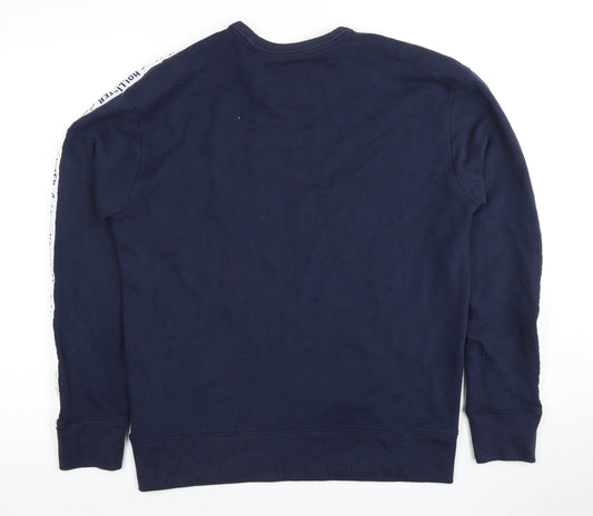 Hollister Men's Blue Medium Pullover Sweatshirt