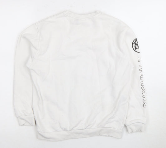 Dragon Ball Z Boys White Pullover Hoodie Size 146