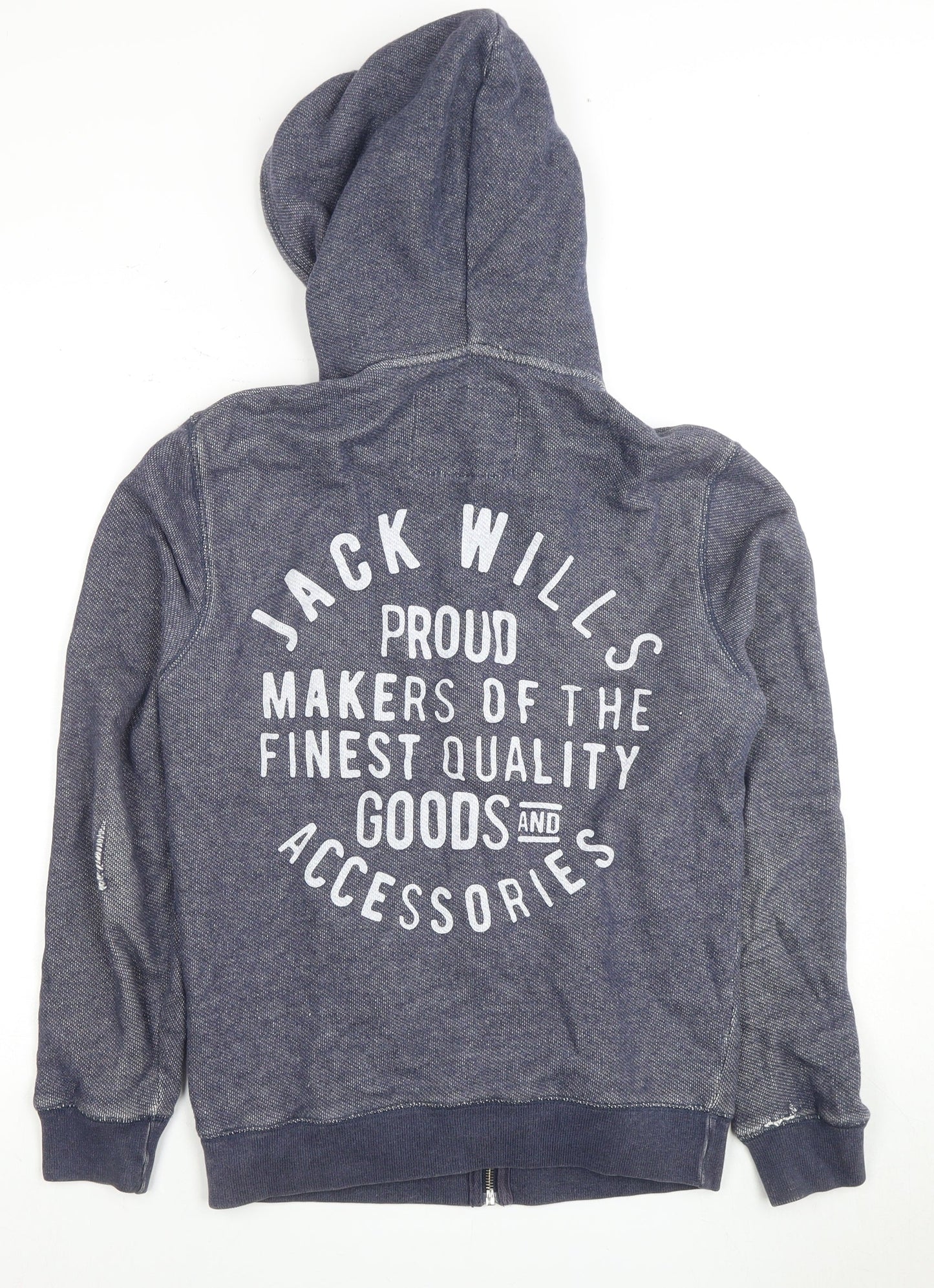 Jack Wills Men's Blue XS Full Zip Hoodie