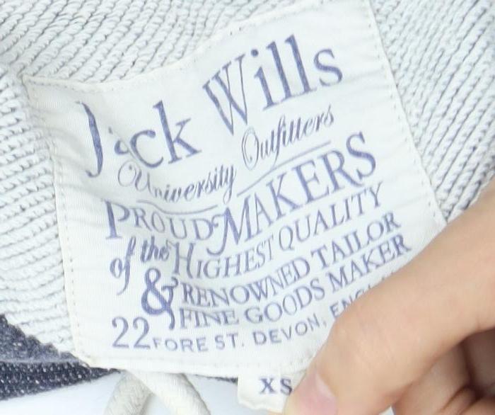 Jack Wills Men's Blue XS Full Zip Hoodie