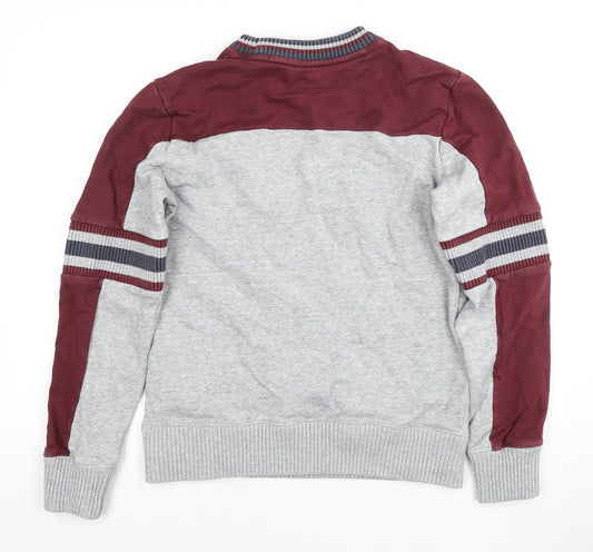 Champion Men's Grey Logo Sweatshirt, Size S