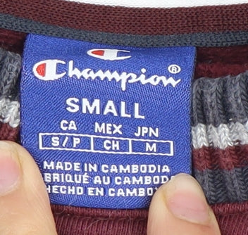 Champion Men's Grey Logo Sweatshirt, Size S