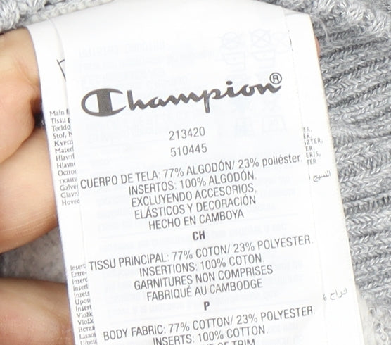 Champion Men's Grey Logo Sweatshirt, Size S