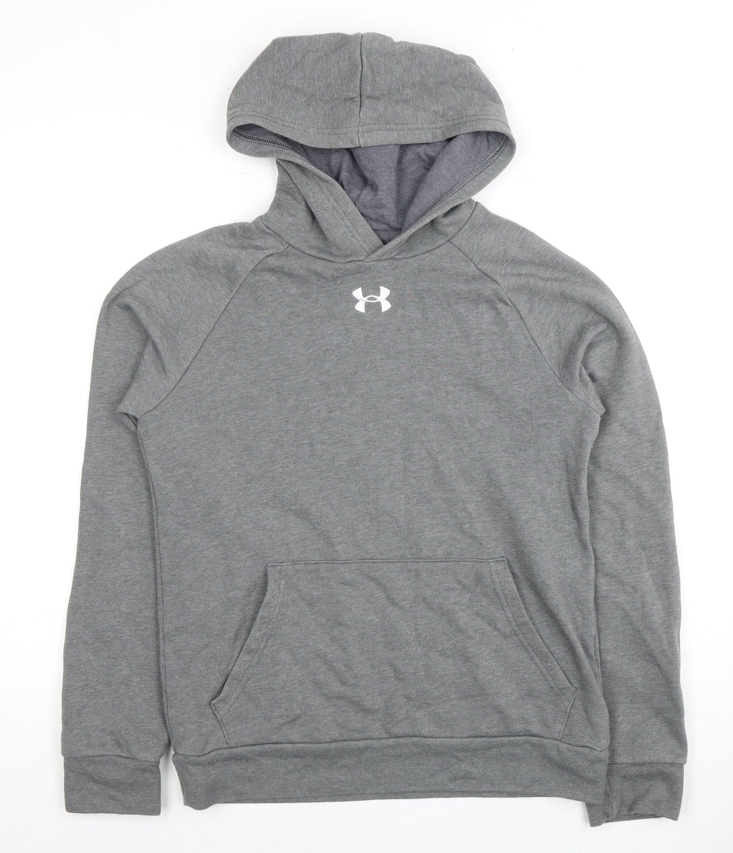Under Armour Men's Grey Pullover Hoodie - Large