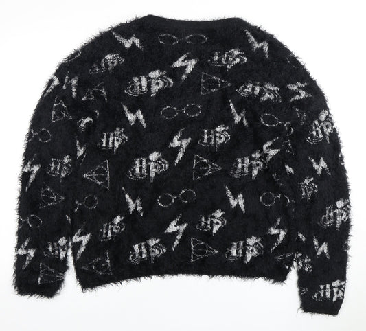 Harry Potter Women’s Black Pullover Jumper, S, Winter