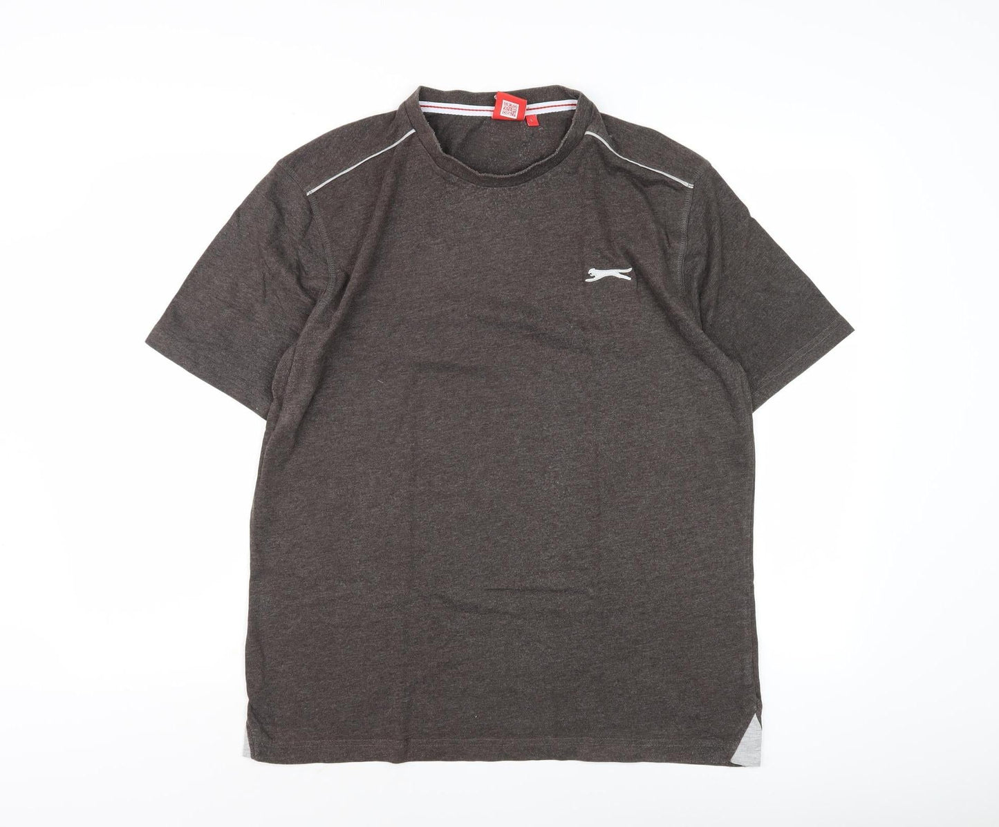 Slazenger Men's L Brown Short Sleeve T-Shirt