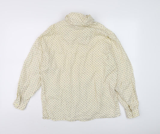 Next Women's Ivory Polka Dot Blouse Size 14