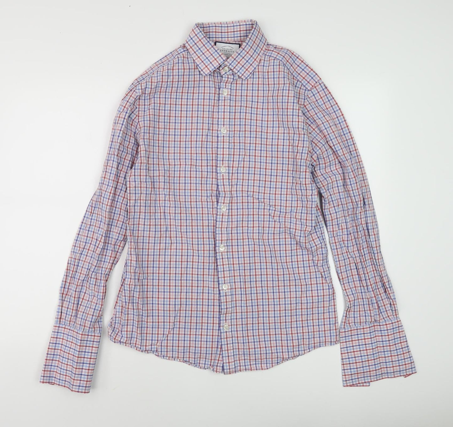 Charles Tyrwhitt Men's Checked Extra-Slim Fit Shirt