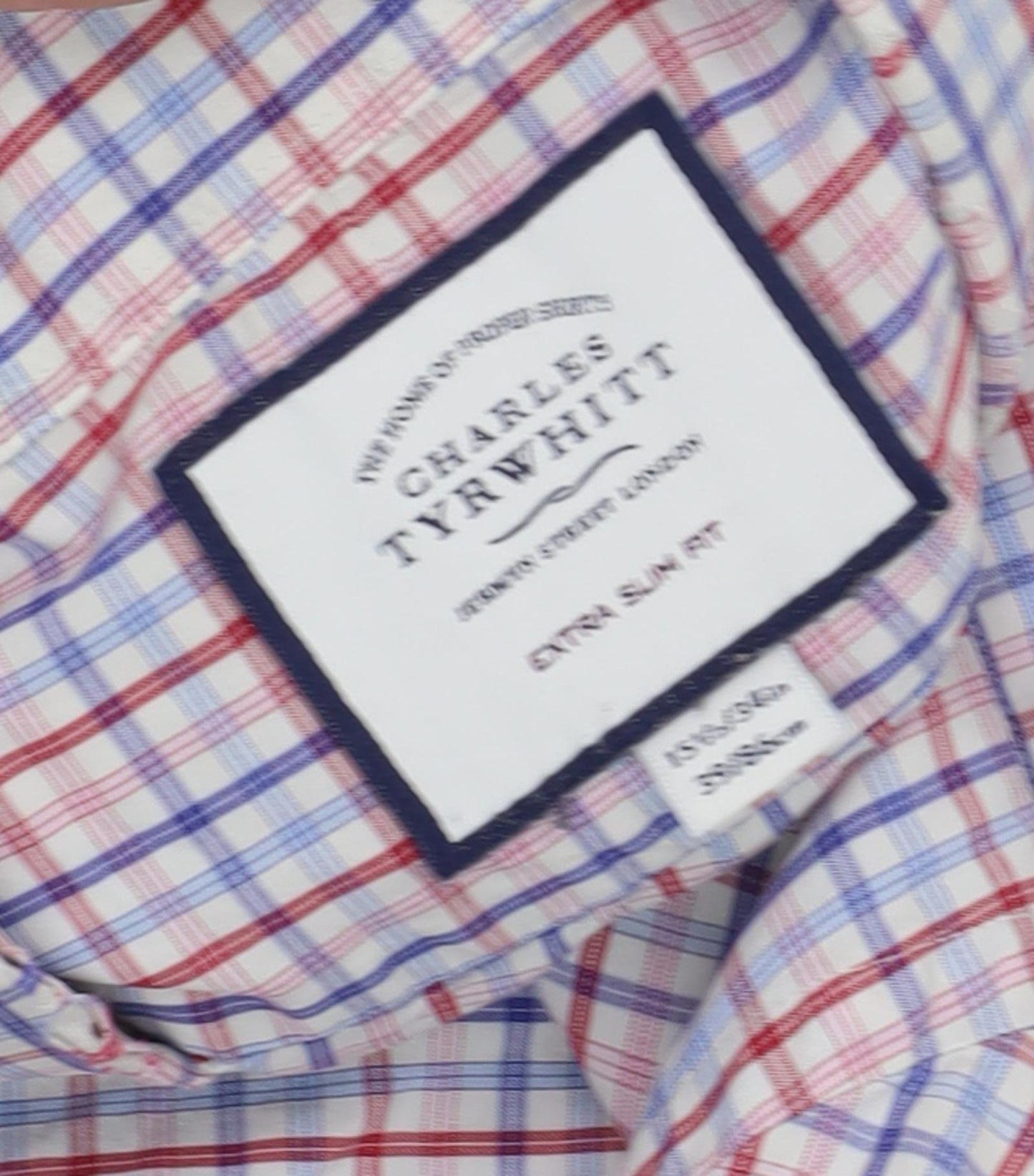 Charles Tyrwhitt Men's Checked Extra-Slim Fit Shirt