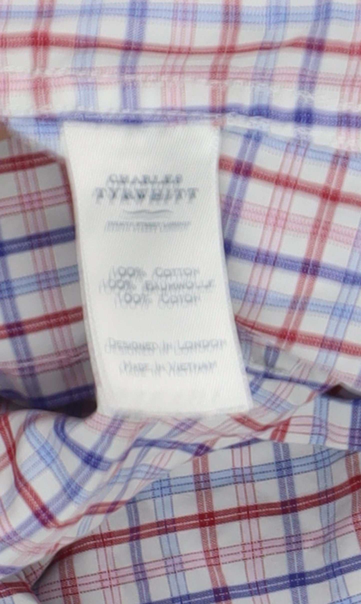 Charles Tyrwhitt Men's Checked Extra-Slim Fit Shirt