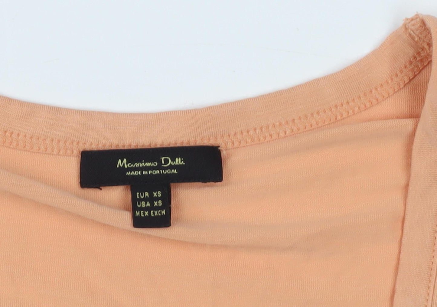 Massimo Dutti Women's Beige XS Basic T-Shirt