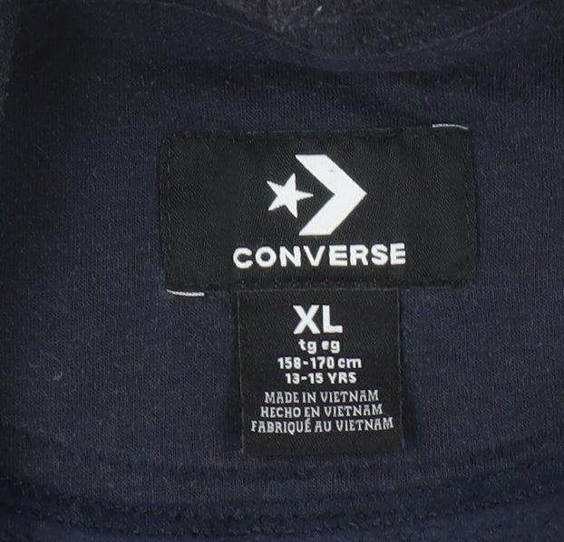 Converse Teens Black Logo Hoodie XL Pullover