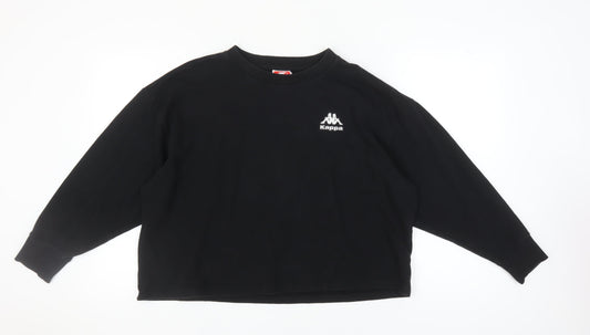 Kappa Unisex Black Sweatshirt L Regular Casual
