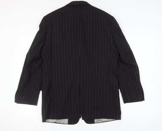 Pierre Cardin Men's Black Striped Suit Jacket 40S