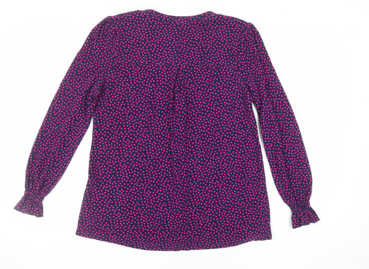 Womens UK Size 12 Joules Multicoloured Rayon Blend Blouse