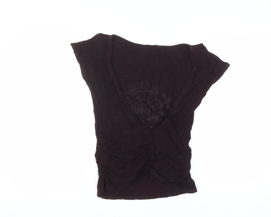 Ted Baker Women's Black Graphic T-Shirt Size 2