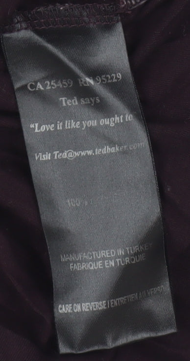 Ted Baker Women's Black Graphic T-Shirt Size 2