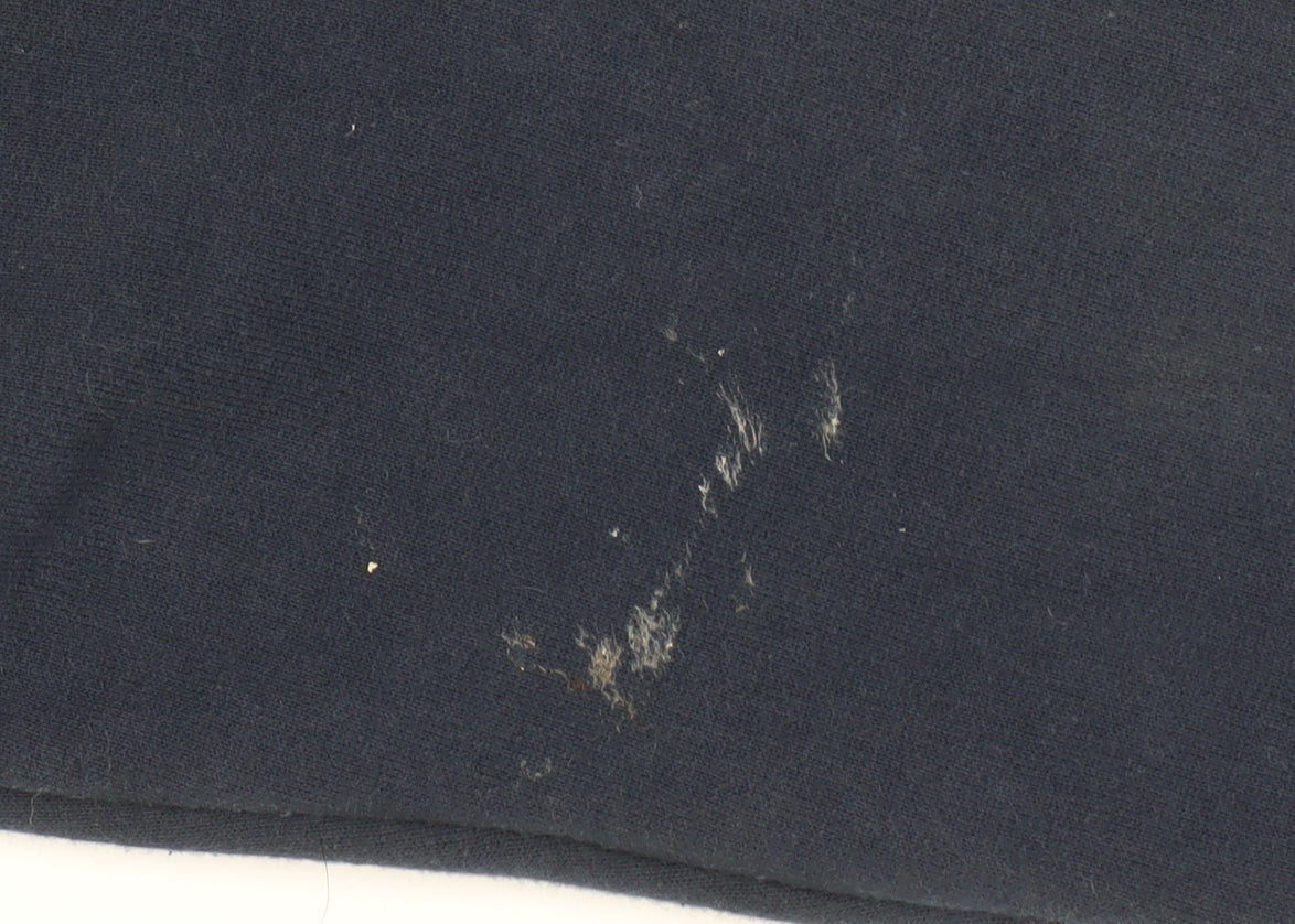 Jack Wills Women's Blue Full Zip Hoodie - Size 12