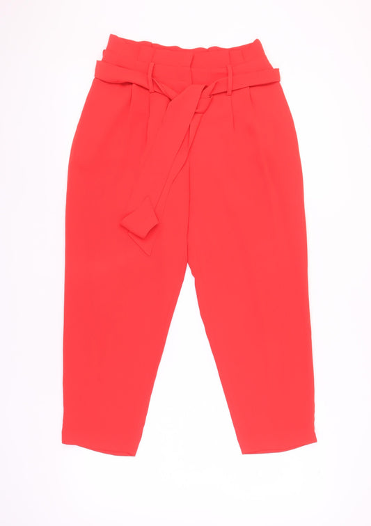 Boden Women's Red Paperbag Trousers 10 Plus