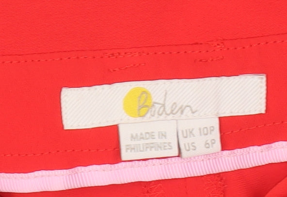 Boden Women's Red Paperbag Trousers 10 Plus