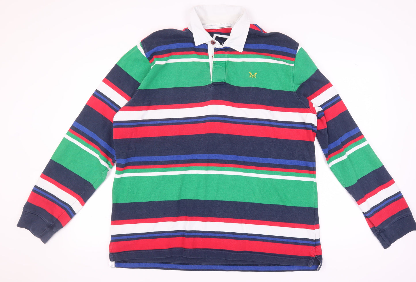 Crew Clothing Men's Multicoloured Striped Hoodie XL
