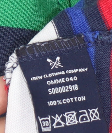 Crew Clothing Men's Multicoloured Striped Hoodie XL