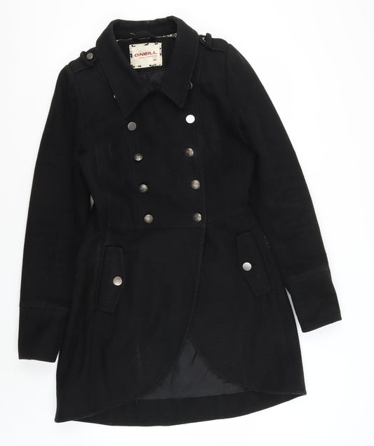O'Neill Women's Black Wool Blend Coat S
