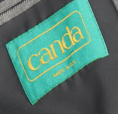 Additional view of C&A Men's Grey Double-Breasted Blazer, 46L Vintage
