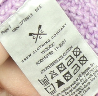 Crew Clothing Women's Purple Pullover Jumper Size 8