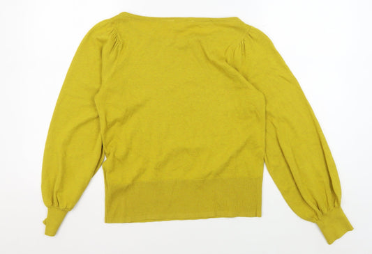 White Stuff Women's Green Pullover Jumper Size 8