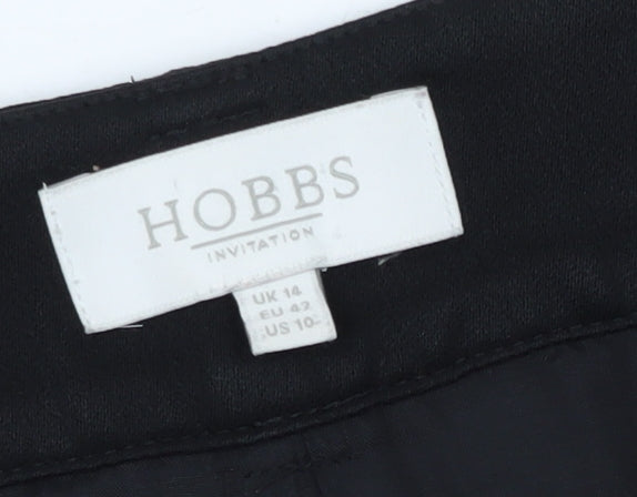 Hobbs Women's Black Regular Fit Trousers Size 14